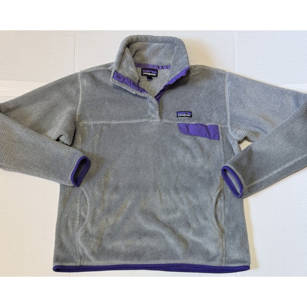 PATAGONIA Re-Tool - Women's 1/4 Snap-T Fleece Jacket - Pullover Gray- X-Large XL